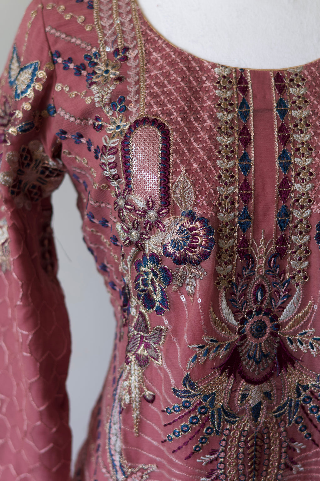 Noors Sajni |Embroidered Chiffon Salwar Kameez |