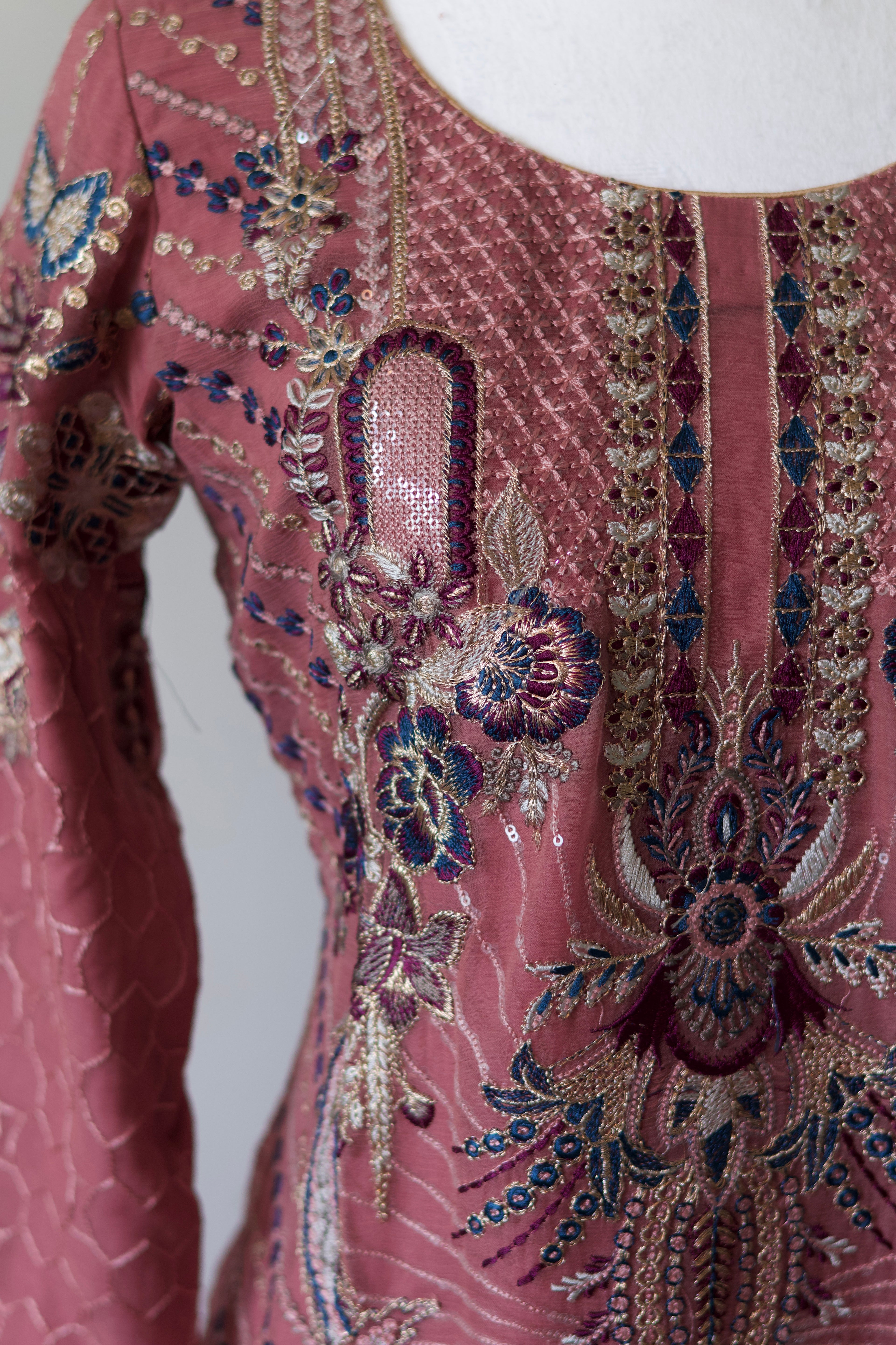 Noors Sajni |Embroidered Chiffon Salwar Kameez |
