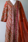 Azure` Lux | Embroidered Chiffon Gown