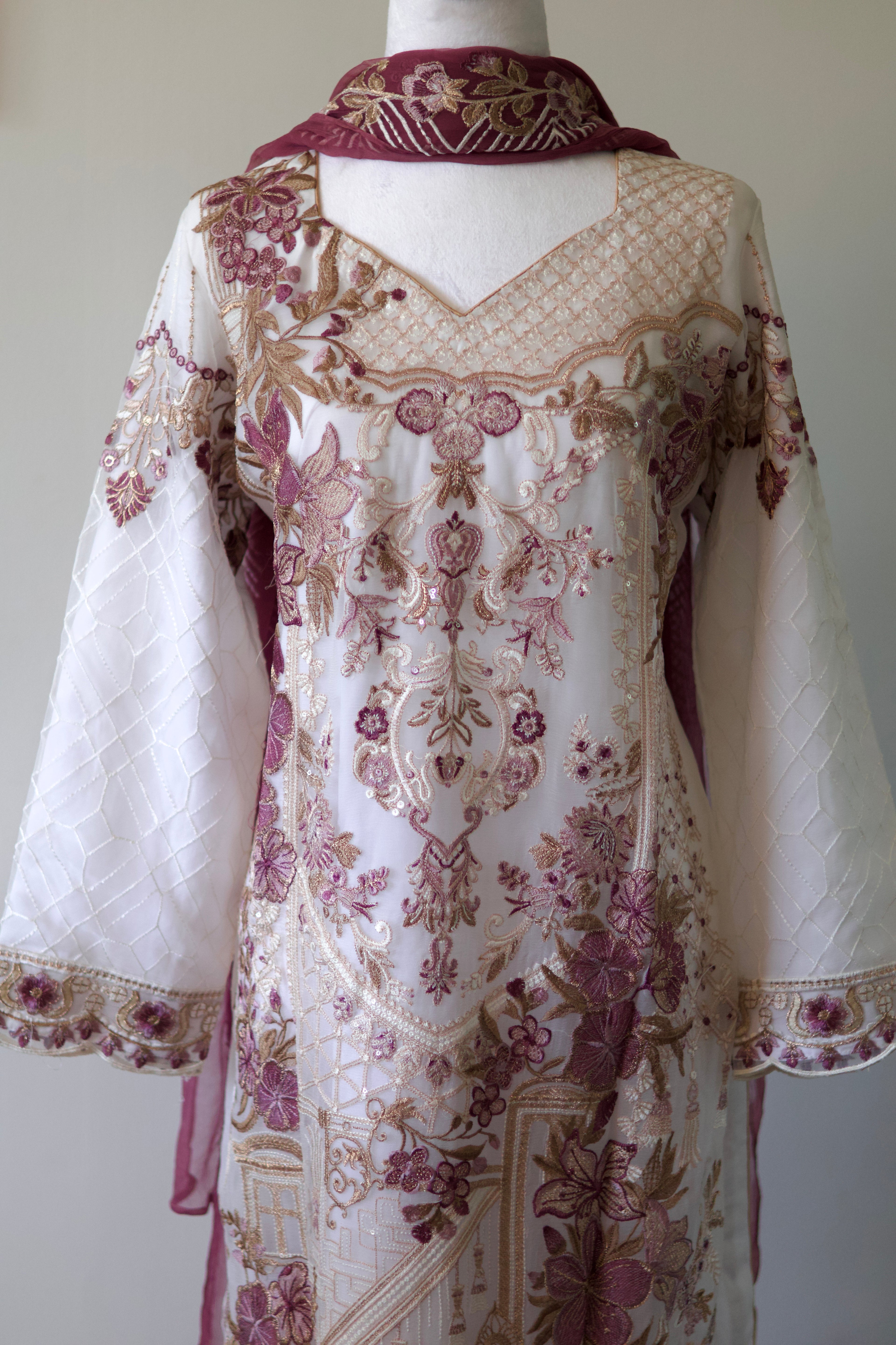 Noors Sajni | Embrpidered Chiffon Salwar Kameez |