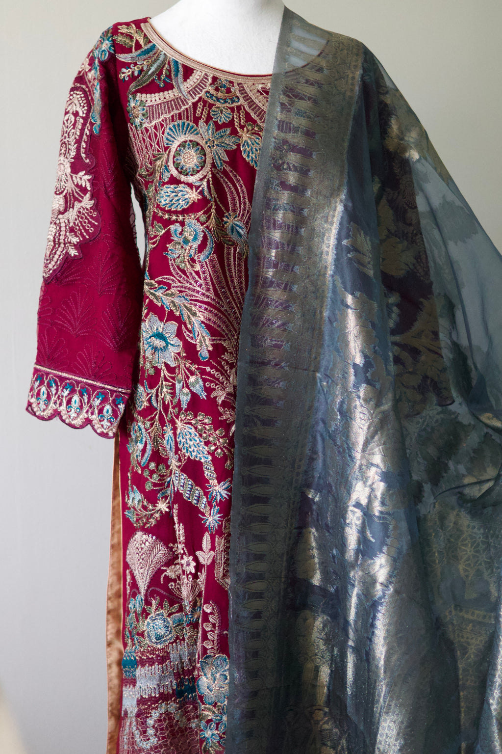 Noors Sajni | Embroidered Chiffon Salwar Kameez I