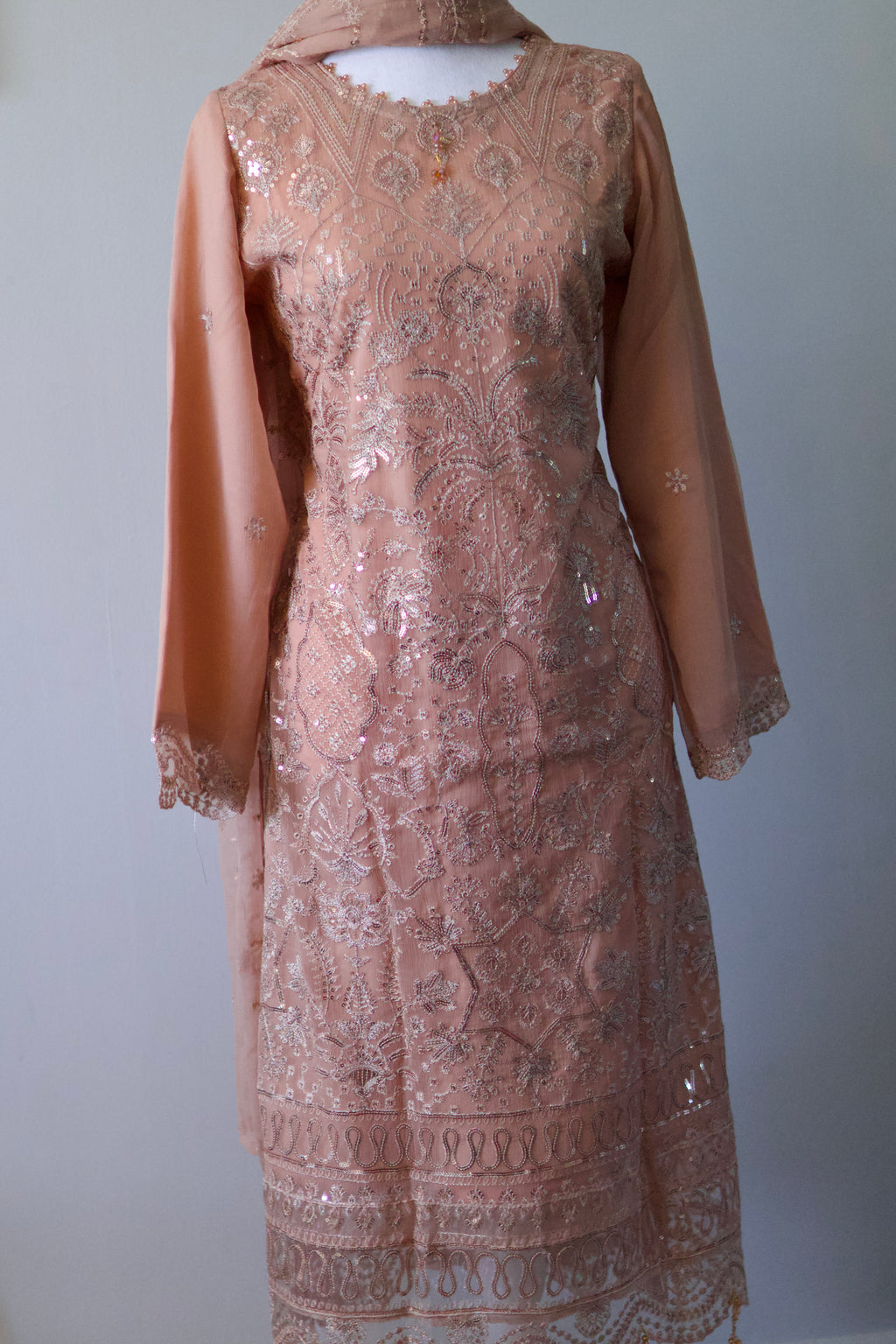 Noors Sajni | Embroidered Chiffon Salwar Kameez |