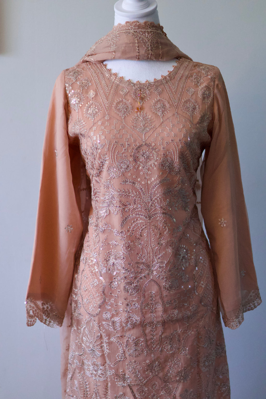 Noors Sajni | Embroidered Chiffon Salwar Kameez |
