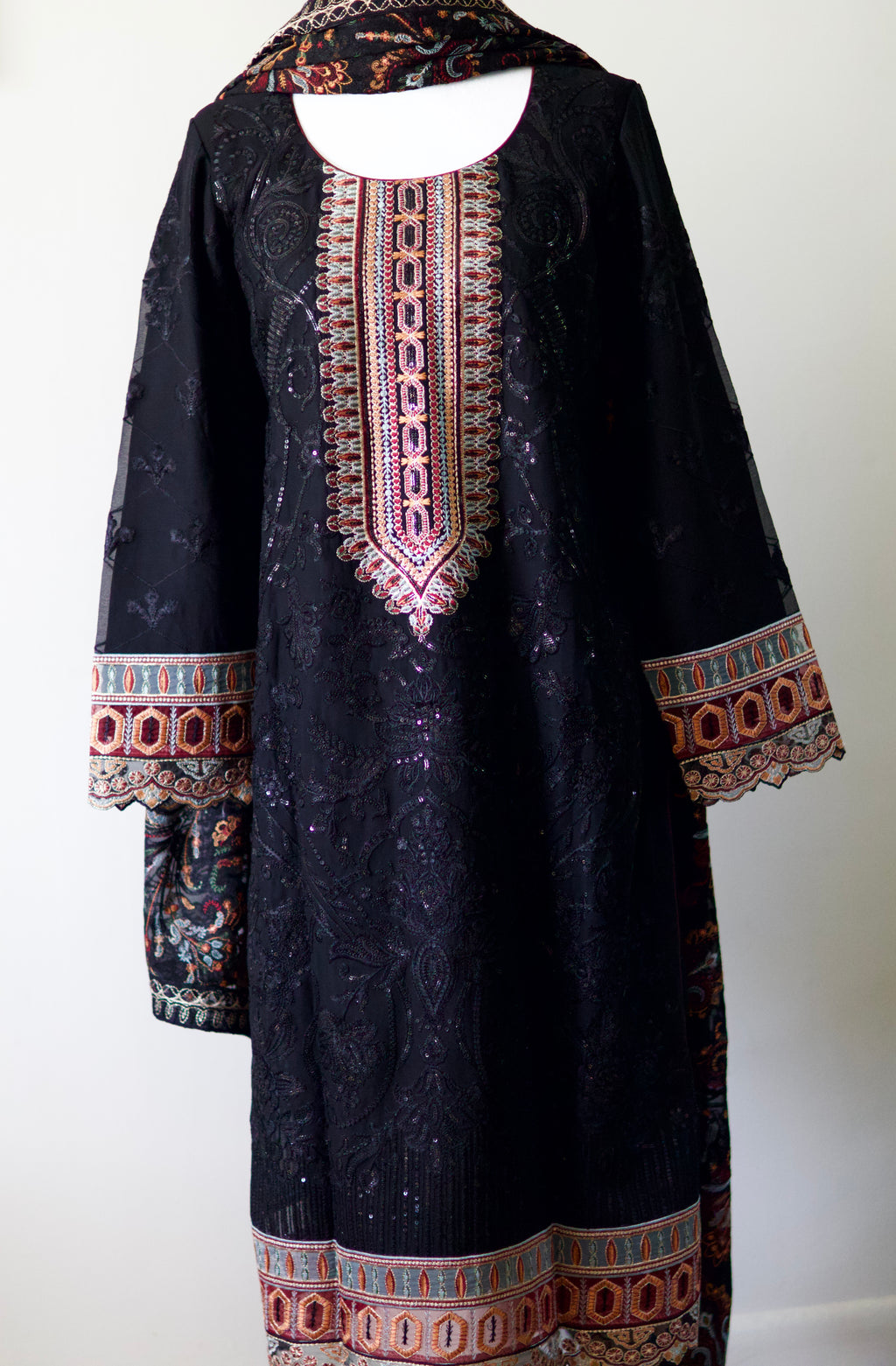 Dastaan By Ramsha | Embroidered Chiffon Salwar Kameez |