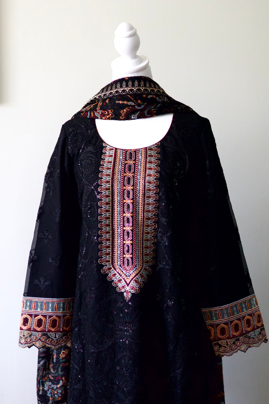 Dastaan By Ramsha | Embroidered Chiffon Salwar Kameez |